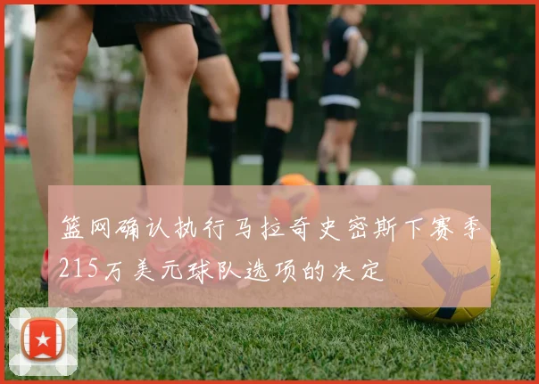 篮网确认执行马拉奇史密斯下赛季215万美元球队选项的决定